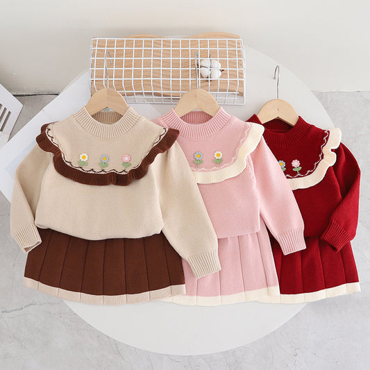 Conjunto Infantil Tejiendo Florecillas