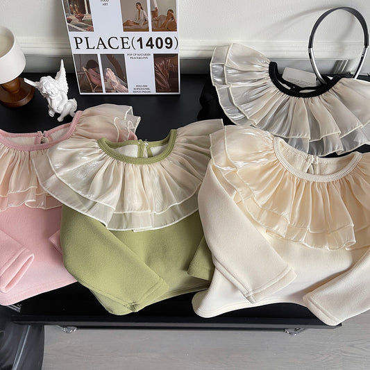 Blusa de manga larga con Volantes