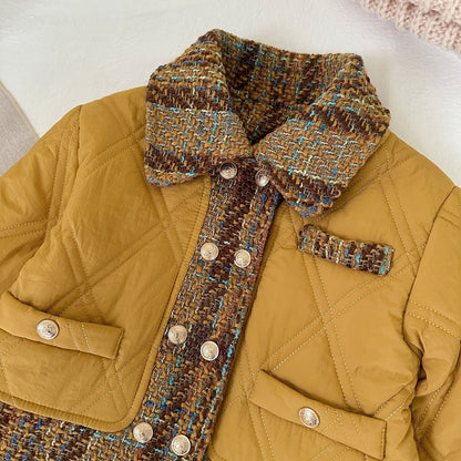 Chaqueta de Felpa con Botones para Niños