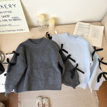 Blusa Infantil de Invierno con Lazos
