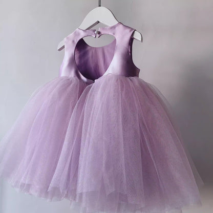 Vestido de Fiesta de perlas Morado