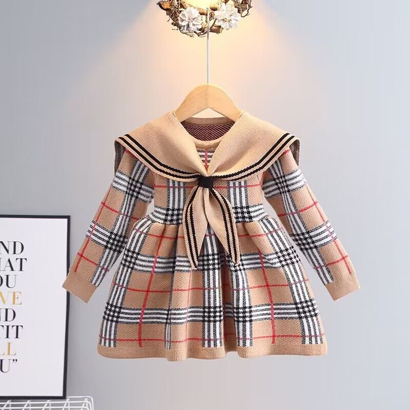 Vestido Golinha Cuadros Infantil