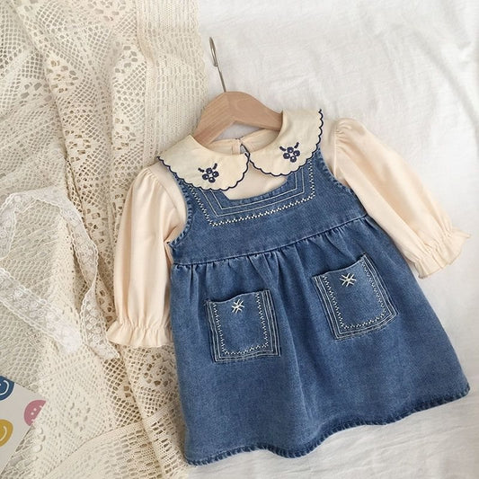 Conjunto Infantil Bordado y Jeans