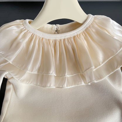 Blusa de manga larga con Volantes