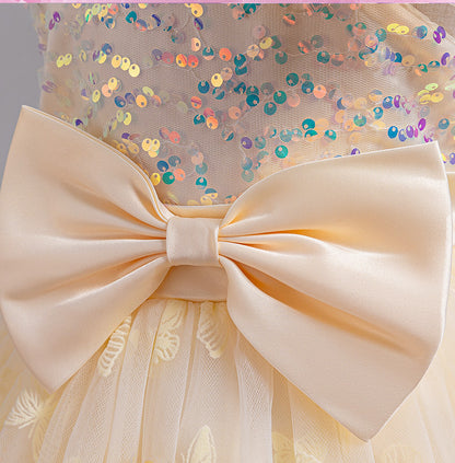 Vestido Infantil Lazo Mariposa