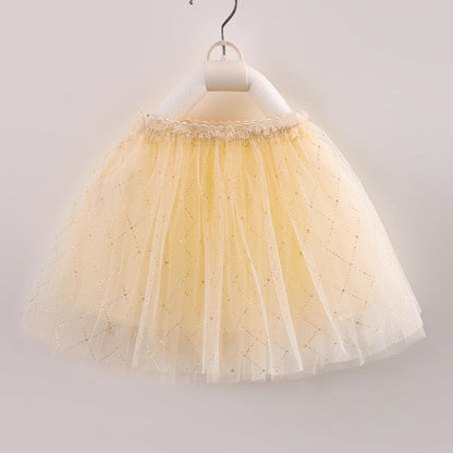 Falda Infantil De Tul Brillante