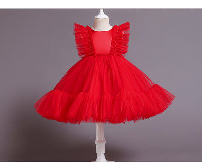 Vestido de fiesta infantil de tul hinchado