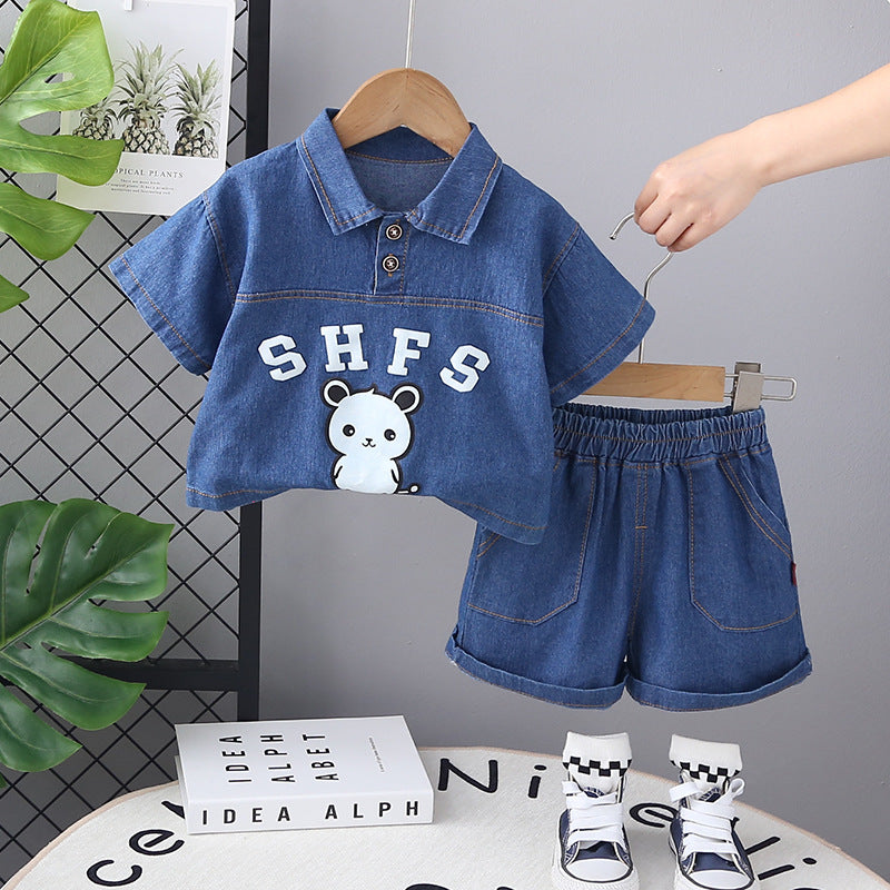 Conjunto de Polo Vaquero Infantil con Animal