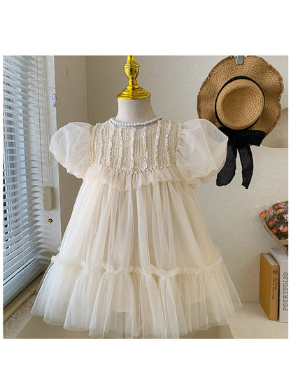 Vestido Infantil Tul Perla