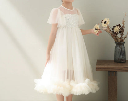 Vestido de Fiesta Infantil Tul y Brillos