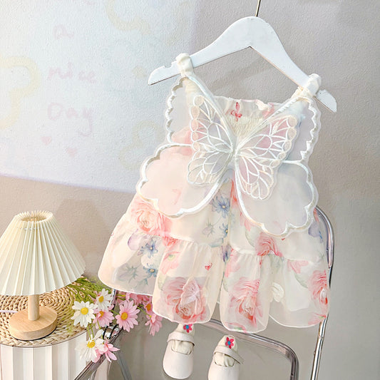 Body Floral con Alas de Mariposa