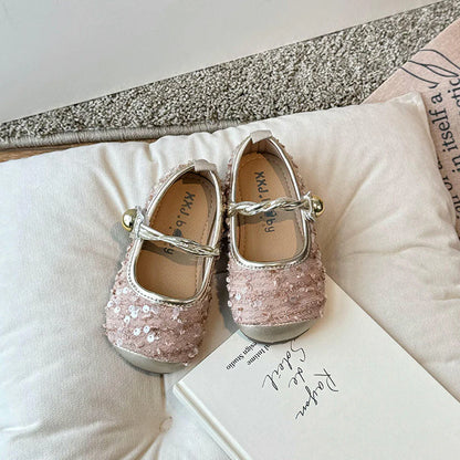 Zapatos Infantiles Con Lentejuelas para Mujer