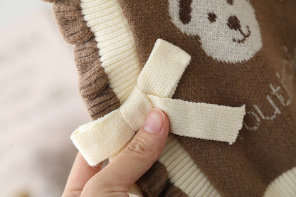 Chaleco Infantil Lazo Ositos De Peluche