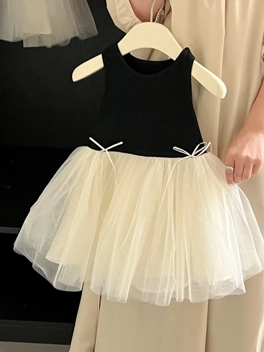 Vestido Infantil Tul y Lazo