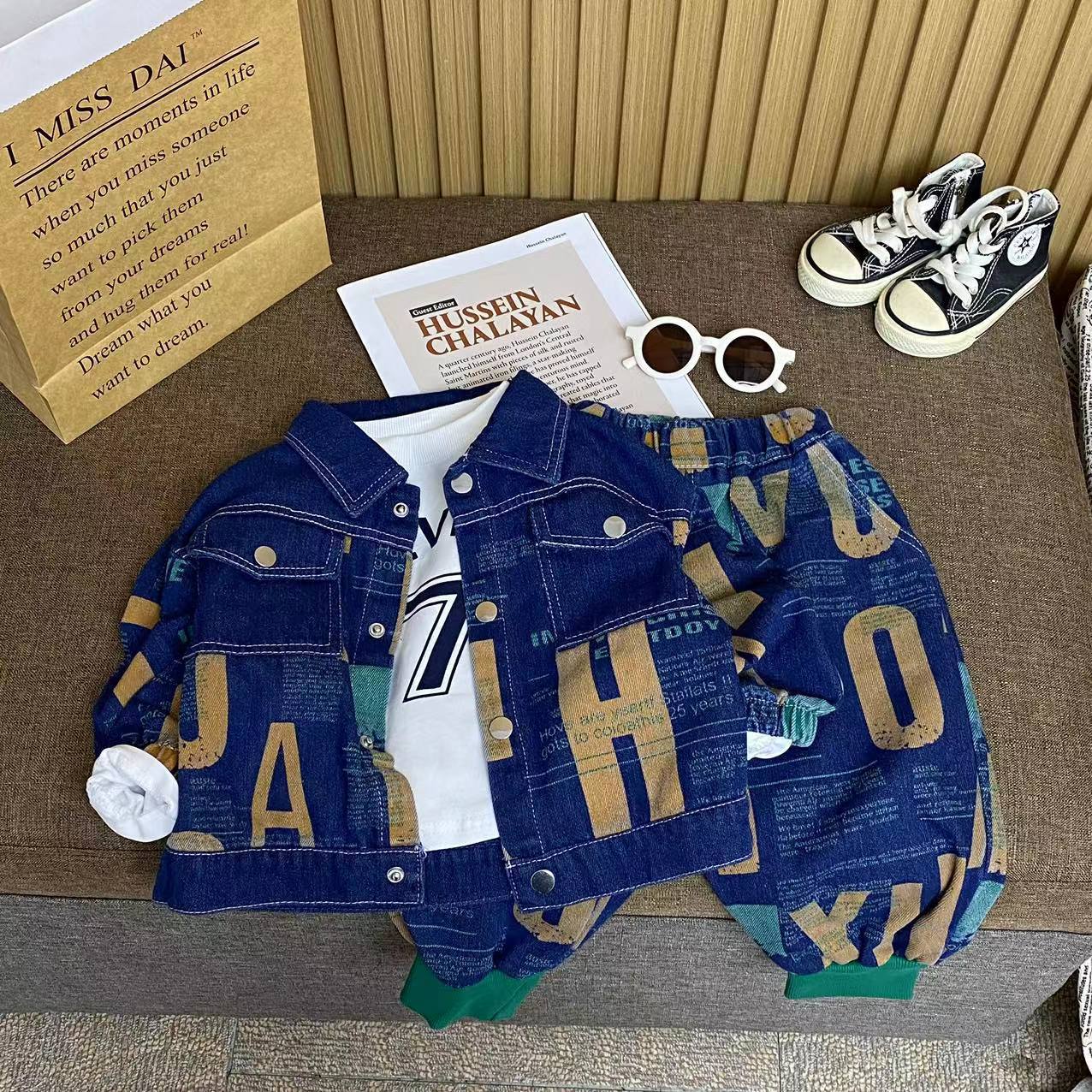 Conjunto de Jeans de 3 Piezas para Niño