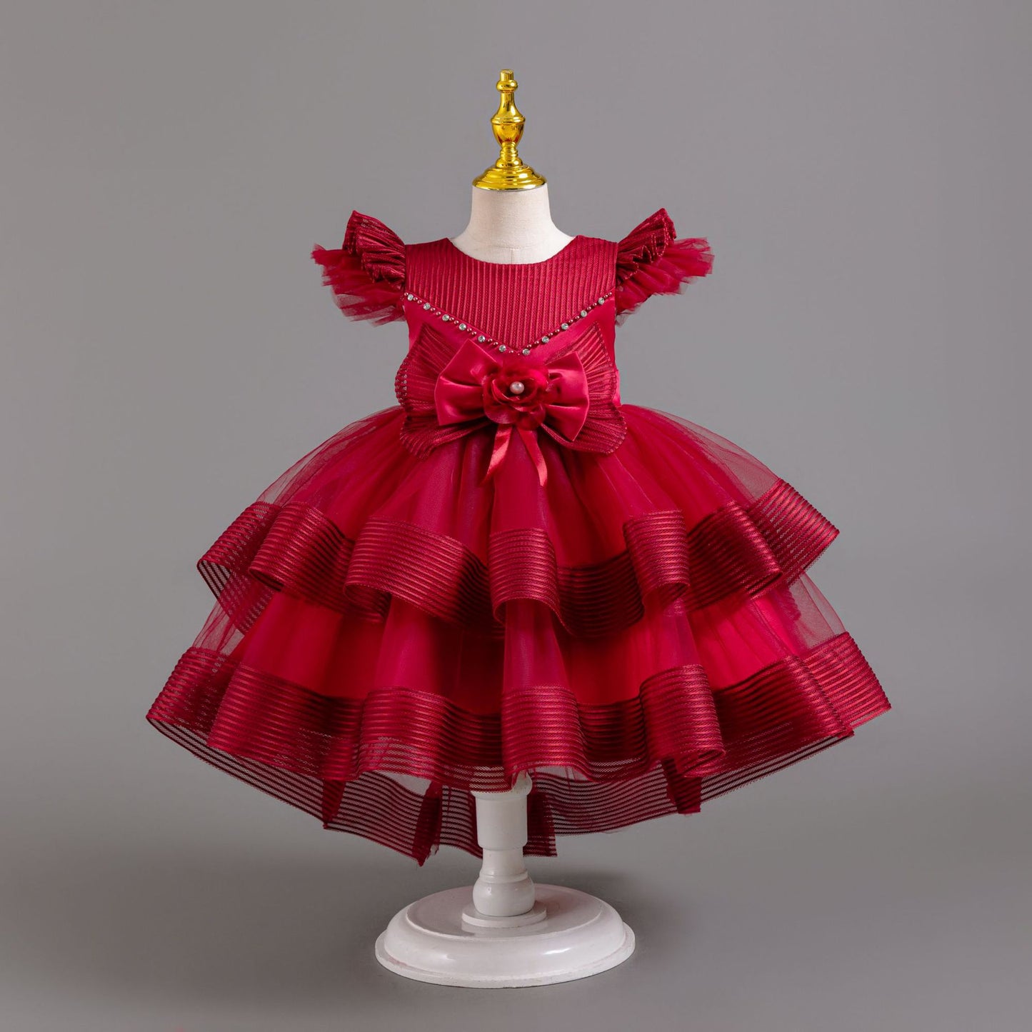 Vestido de Fiesta de Tul con Encaje