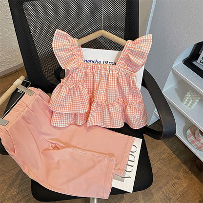 Conjunto de Cuadros para Niña con Mangas Voadroa