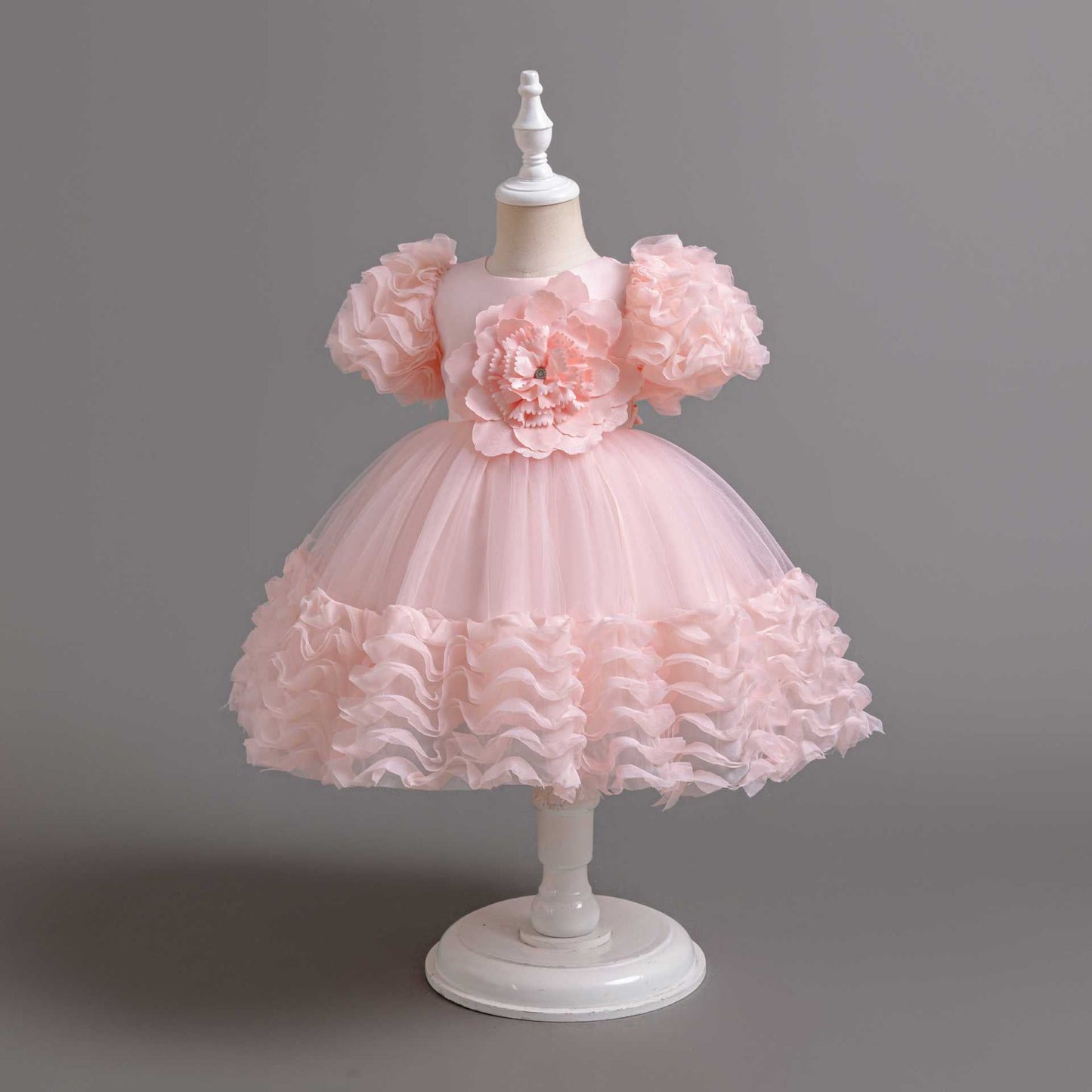 Vestido de fiesta infantil Florzinha