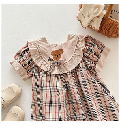 Vestido Infantil Burberry Teddy Bear