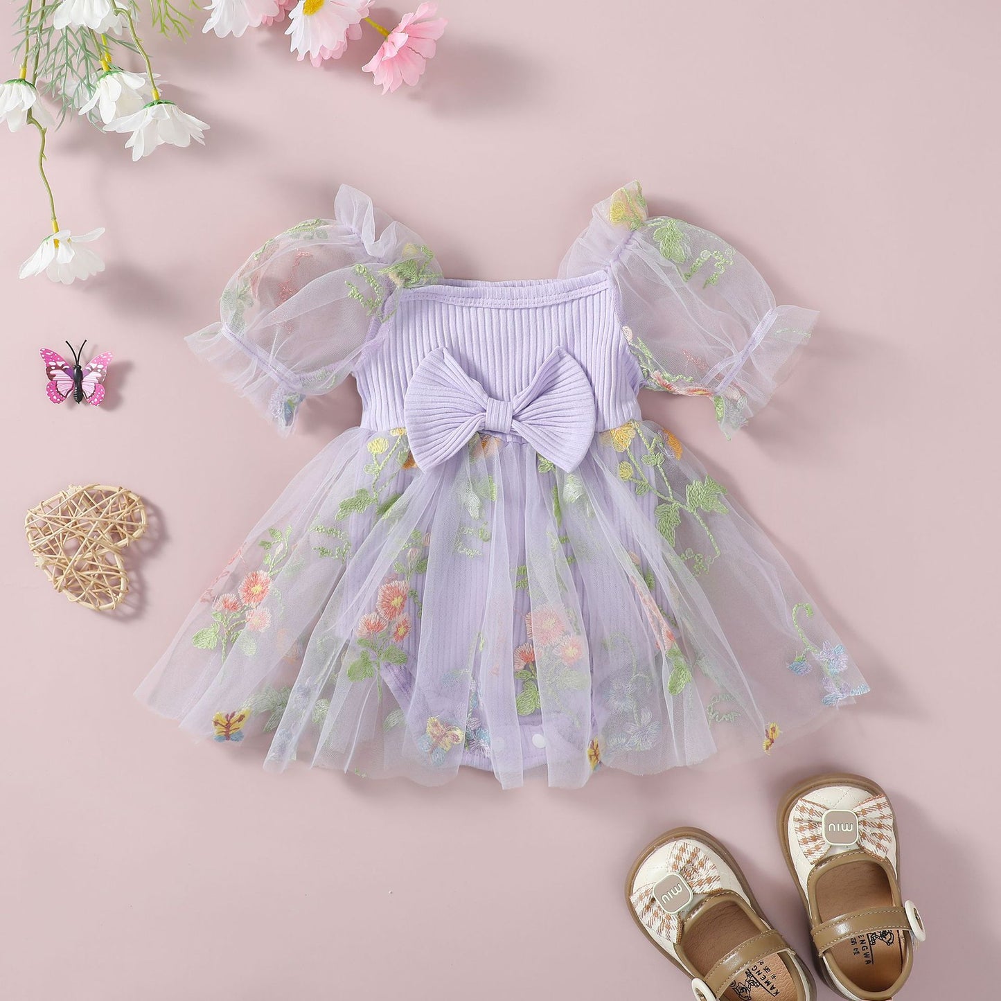 Body infantil de Encaje Floral