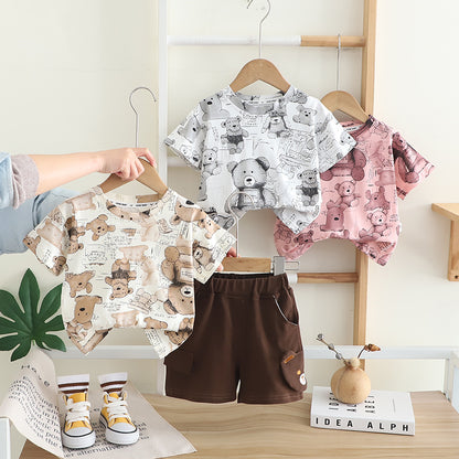 Conjunto de osito de peluche para niño