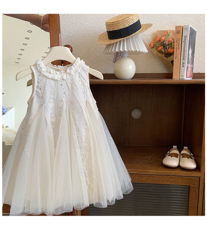 Vestido Infantil Tul Corazones