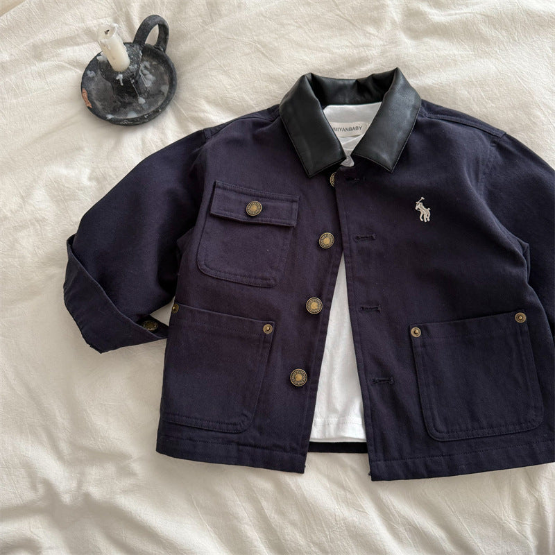 Chaqueta tipo Polo con Bolsillos para Niño