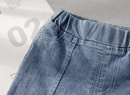 Pantalón Jeans Infantil Lazo y Perlas