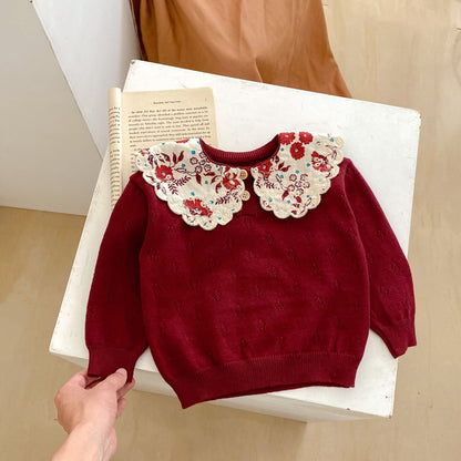 Blusa Infantil Mujer Cuello Floral