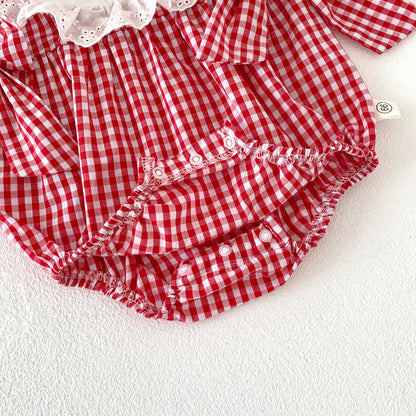 Body Infantil Cuadros Fresas