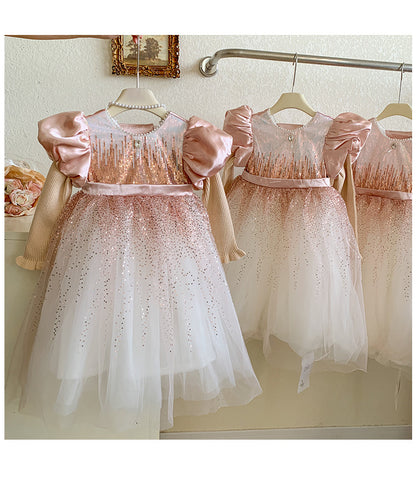 Vestido Infantil Princesa Brillante