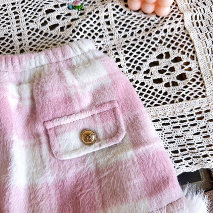 Conjunto infantil de niña de piel rosa