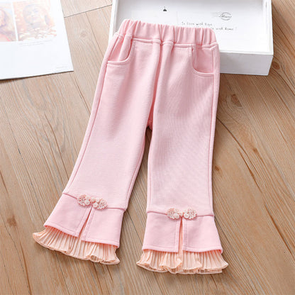 Pantalones con Dobladillo de Tul para Mujer y Niño