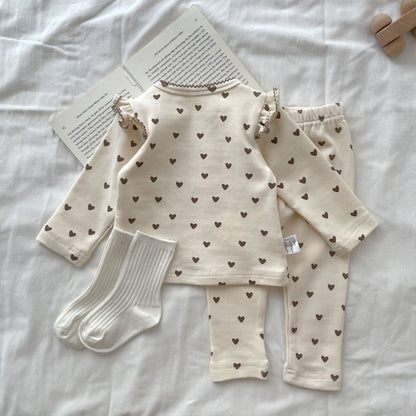 Conjunto Infantil Mujer Corazones