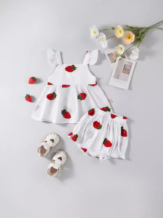 Set infantil de tarta de fresas