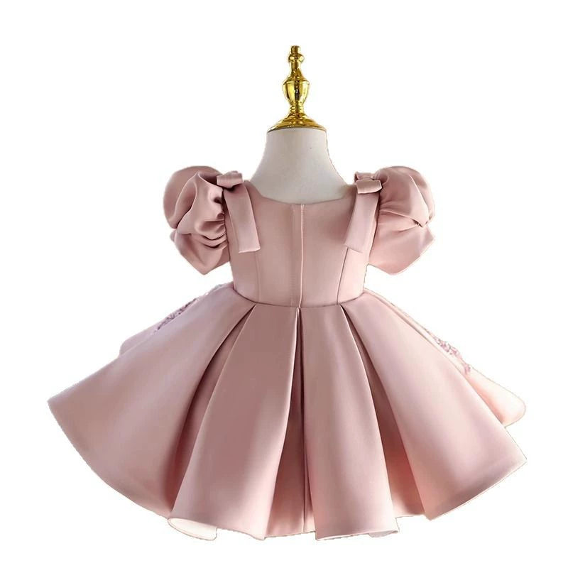 Vestido Infantil de Fiesta con Rosas