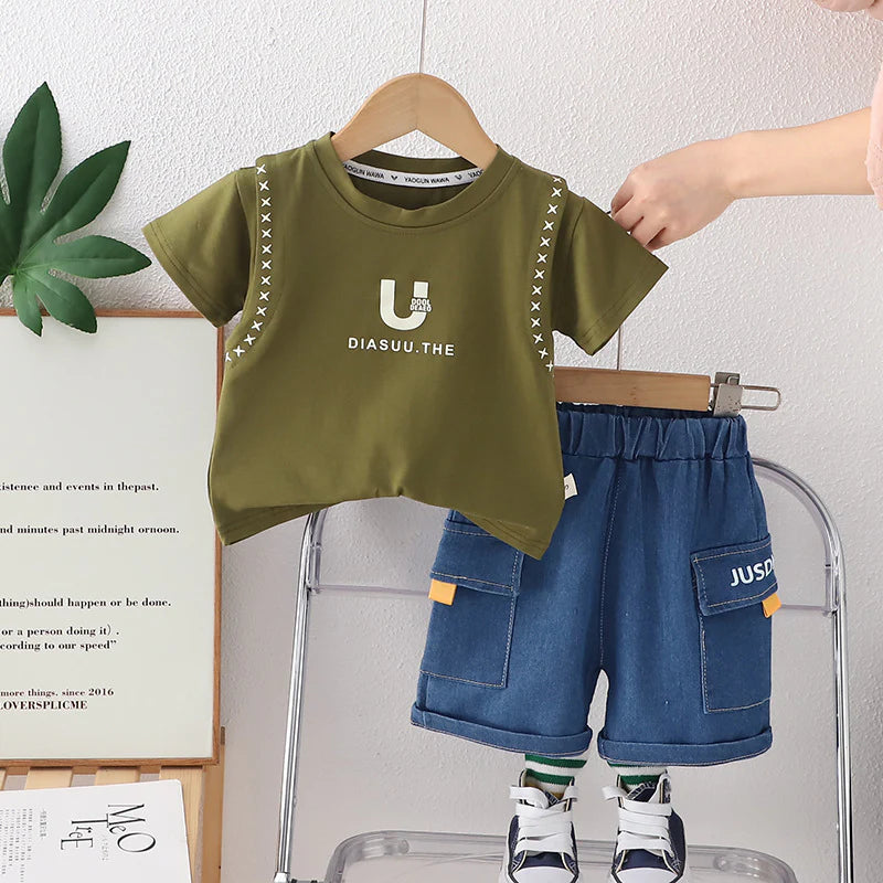 Conjunto Infantil Bolsinhos Verano Hombre