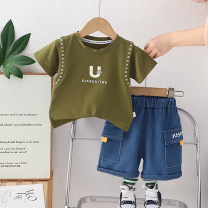 Conjunto Infantil Bolsinhos Verano Hombre