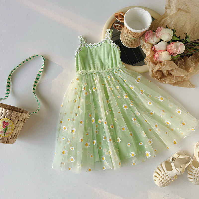 Vestido Infantil Margaritas