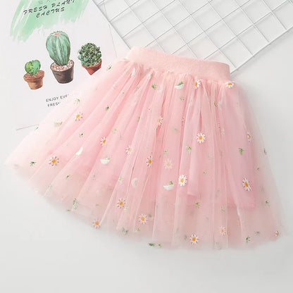 Falda Infantil Margaritas