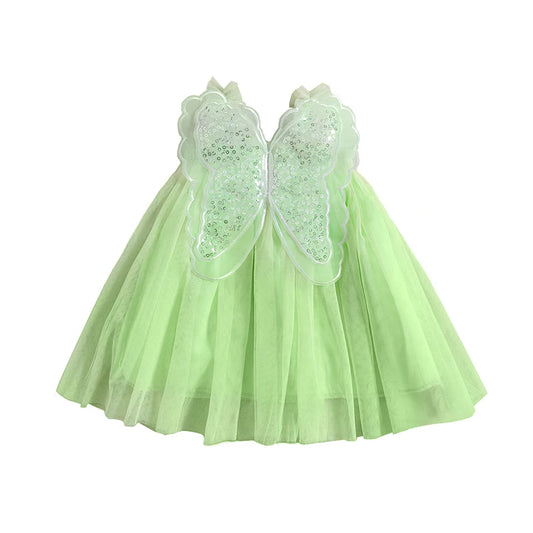 Vestido Infantil Borboleta Tule