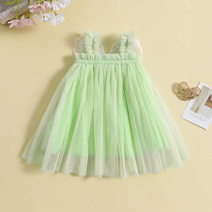 Vestido Infantil Borboleta Tule