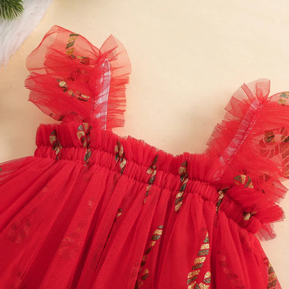 Vestido de Navidad Infantil de Tul