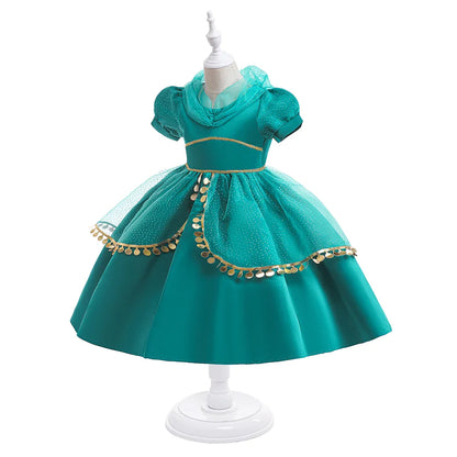 Vestido de fiesta de princesa infantil