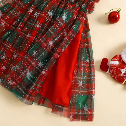Vestido de Navidad Infantil de Tul