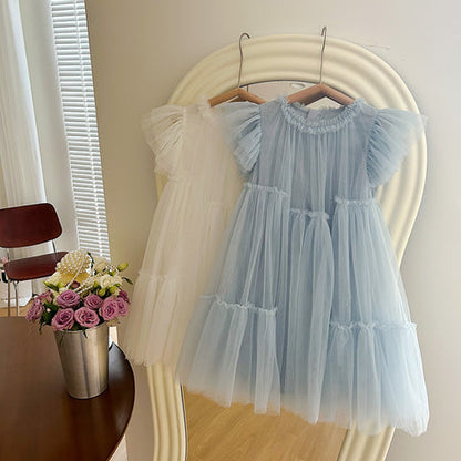 Vestido Infantil Volantes Tul