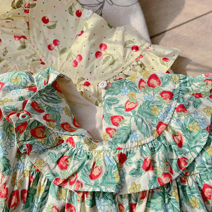 Vestido de frutas de verano para niños