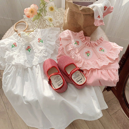 Vestido infantil de Encaje floral