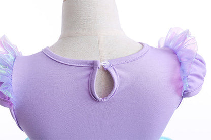 Vestido de Fiesta Infantil Princesa Tul Morado
