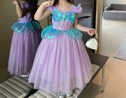 Vestido de Fiesta Infantil Princesa Tul Morado
